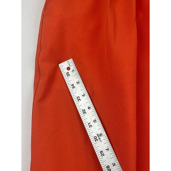 St Andrews Traditional Golfwear Mens Orange Pleated Knee Length Pants SZ42 00801 - Picture 9 of 9